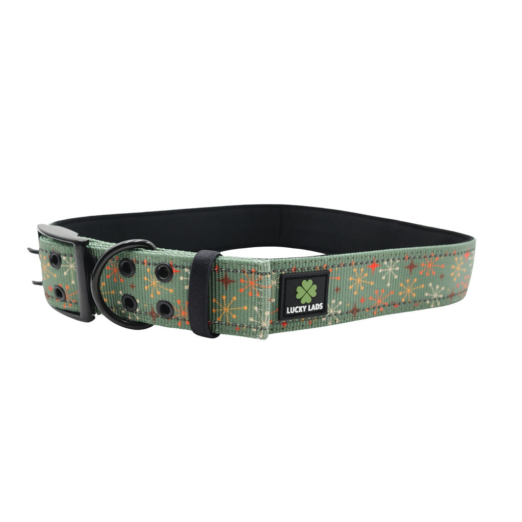 Adjustable Heavy Duty Big Fluff XXL Collar - Atomic Starburst