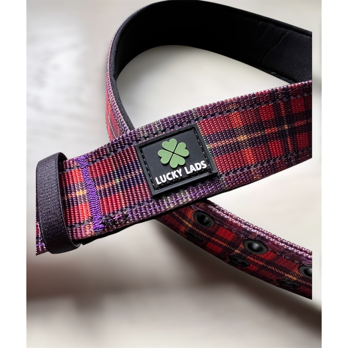 Adjustable Heavy Duty Big Fluff XXL Collar - Straight Outta Ireland Tartan