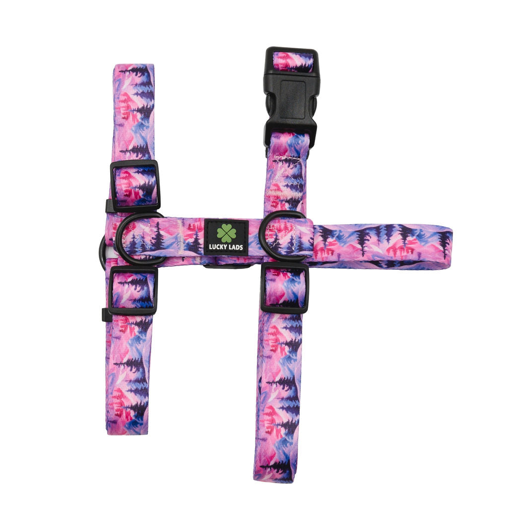 Highly Adjustable Strap Harness- Mountain Sunset – Lucky Lads