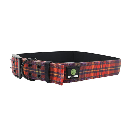 Adjustable Heavy Duty Big Fluff XXL Collar - Straight Outta Ireland Tartan
