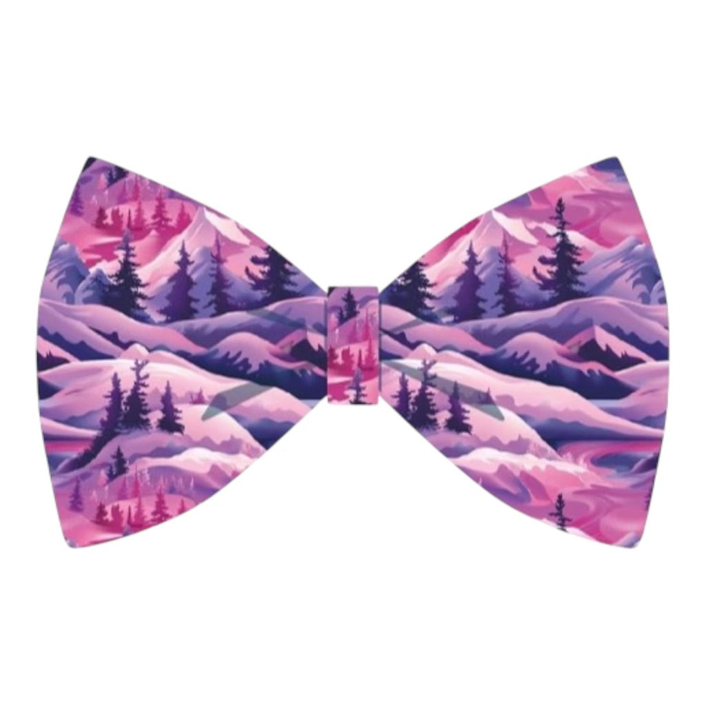 Bow Tie- Snowy Mountain Sunset