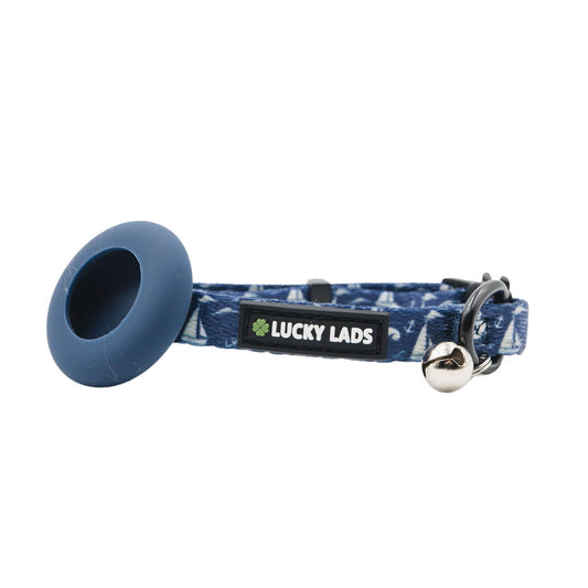 Kitty Kat Collar with attached Air Tag Holder - Seas The Day