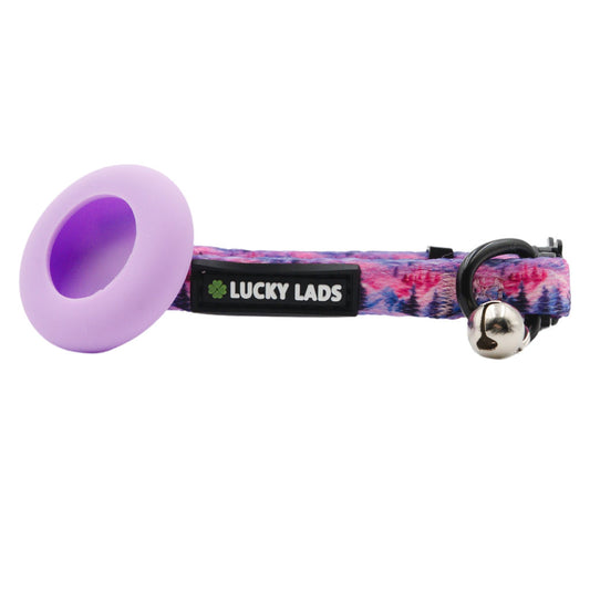 Kitty Kat Collar with Attached Air Tag Holder - Mountain Sunset