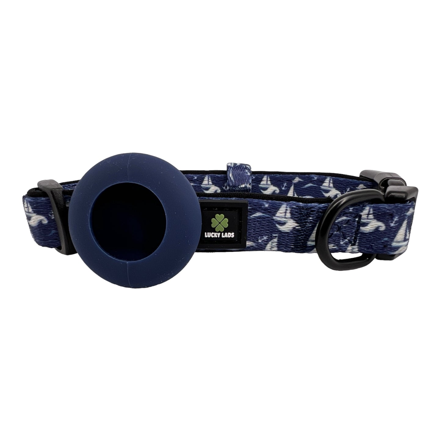 Adjustable Comfort Collar with attached Air Tag Holder - Seas The Day