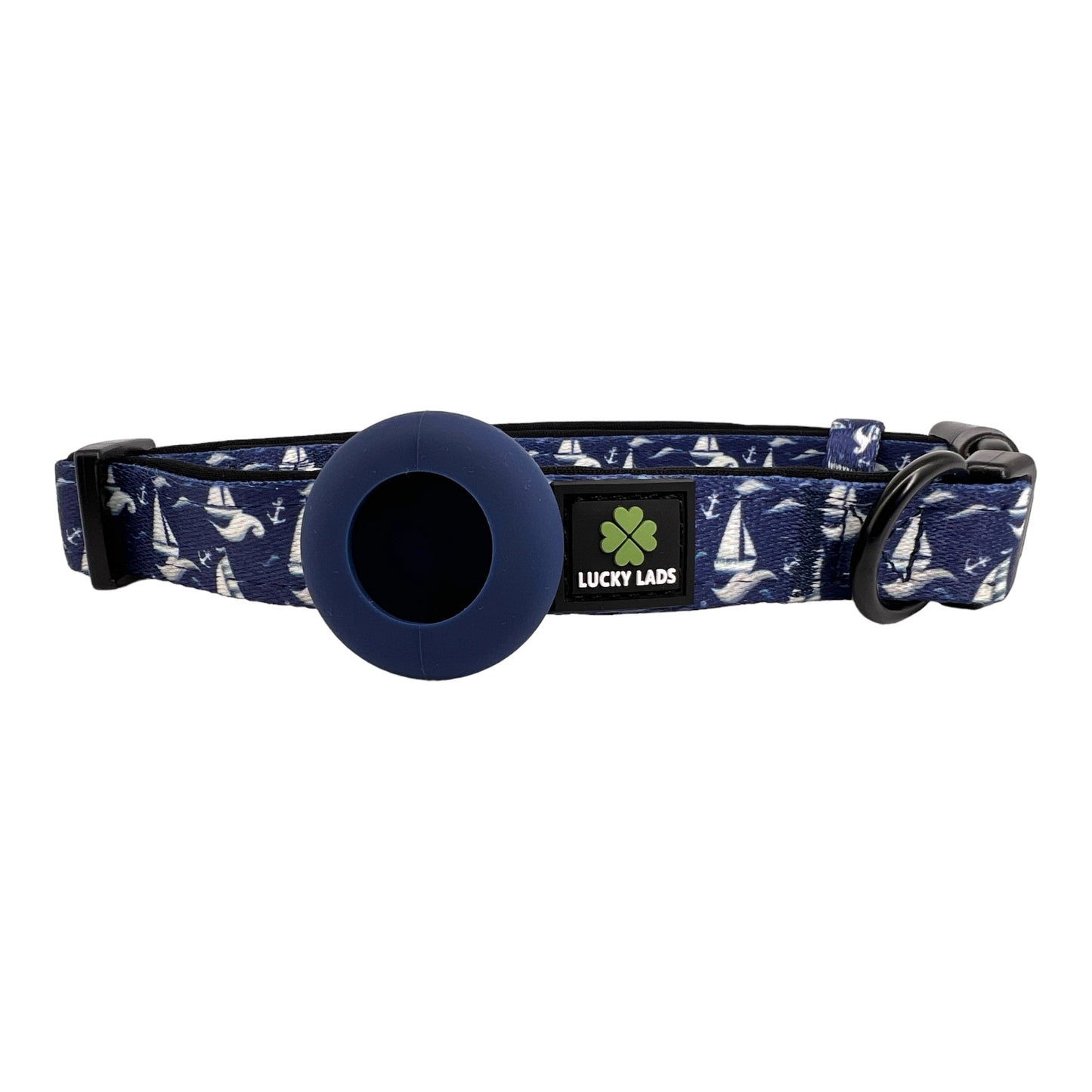 Adjustable Comfort Collar with attached Air Tag Holder - Seas The Day