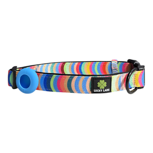 Adjustable Comfort Collar with attached Air Tag Holder - Box of Crayons