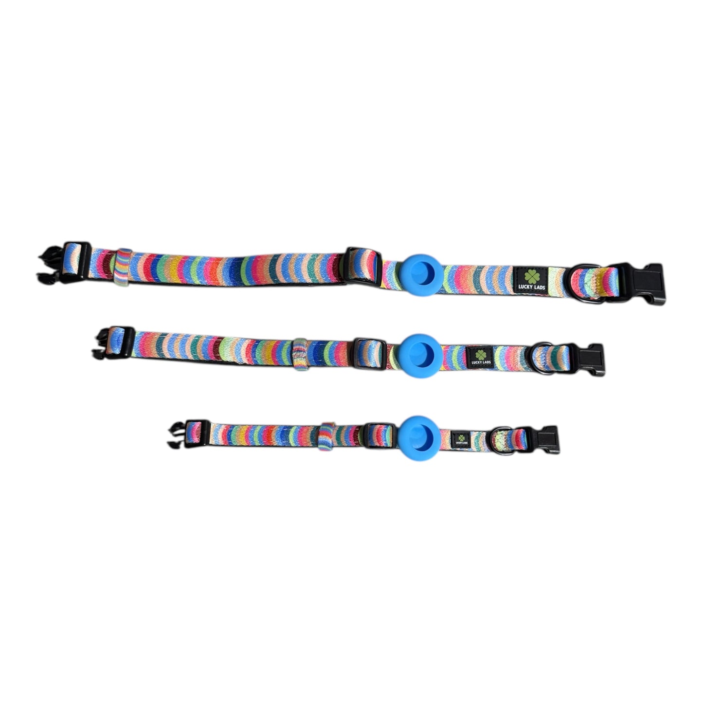 Adjustable Comfort Collar with attached Air Tag Holder - Box of Crayons