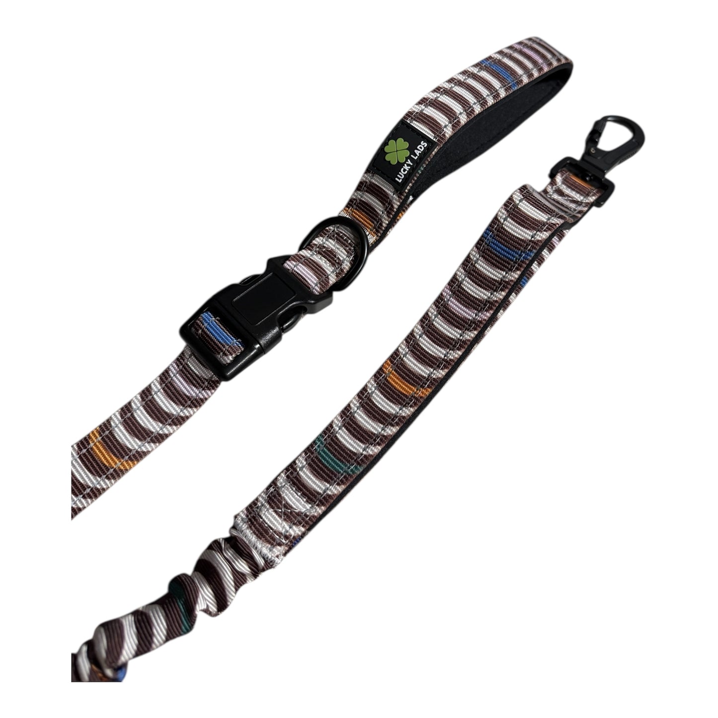 Deluxe Adjustable No Pull Leash: Modern Ripple